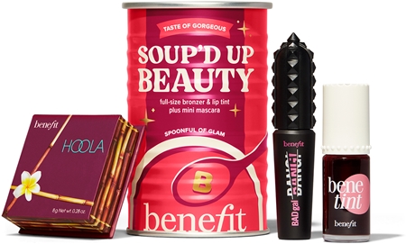 Benefit Soup'd Up Beauty dekoratyvinės kosmetikos rinkinys