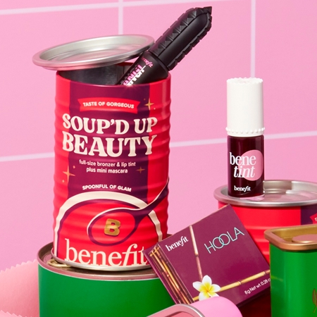 Benefit Soup'd Up Beauty dekoratyvinės kosmetikos rinkinys