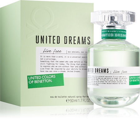 Benetton United Dreams for her Live Free tualettvesi naistele
