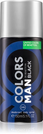 Benetton Colors de Benetton Man Black Deodorant Spray for Men