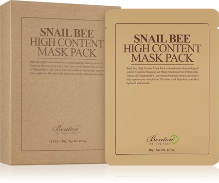 Benton Snail Bee maschera in tessuto per trattamento completo con estratto di bava di lumaca