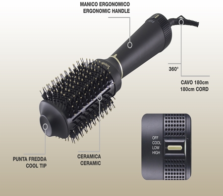BEPER P301PIS102 hot air brush 4-in-1