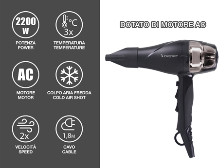 BEPER P301ASC002 phon per capelli