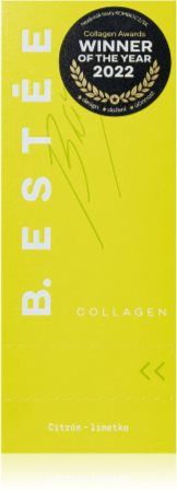 BESTEE Kolagen citron/limetka mořský kolagen s kyselinou hyaluronovou, zinkem a biotinem