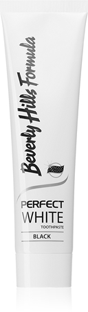 Beverly Hills Formula Perfect White Black bělicí zubní pasta s aktivním uhlím pro svěží dech