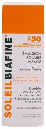 Biafine Soleil Sun Emulsion for Face SPF 50