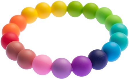Biberschatz Bite bracelet Regenbogen korale gryzak