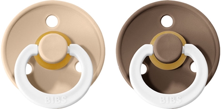 BIBS Colour Natural Rubber Size 2: 6+ months dudlík