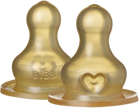 BIBS Baby Glass Bottle Latex Nipple Trinksauger