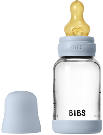 BIBS Baby Glass Bottle Round Latex anti-colic bottle