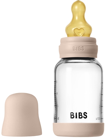BIBS Baby Glass Bottle Round Latex anti-colic bottle