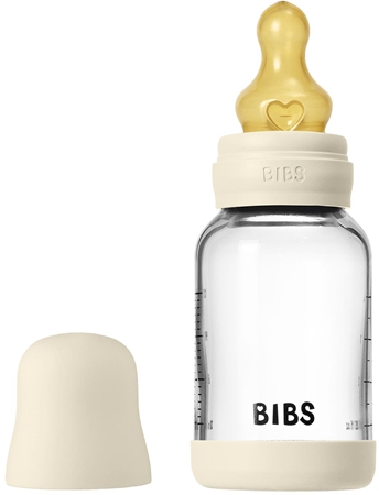 BIBS Baby Glass Bottle Round Latex anti-colic bottle