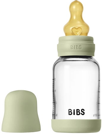 BIBS Baby Glass Bottle Round Latex anti-colic bottle