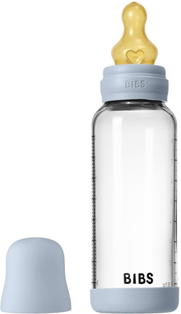 BIBS Baby Glass Bottle Round Latex anti-colic bottle