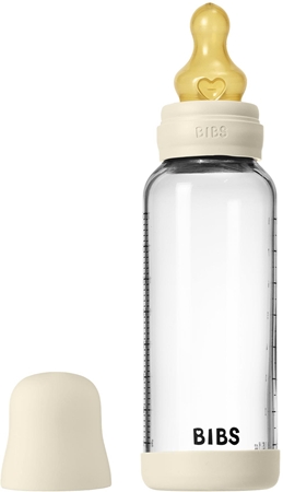 BIBS Baby Glass Bottle Round Latex anti-colic bottle