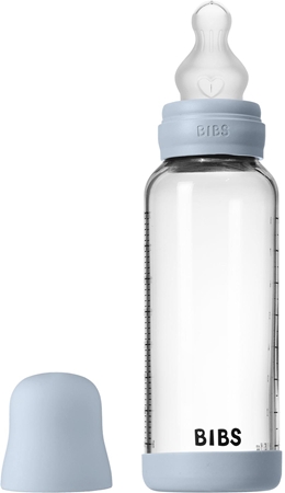 BIBS Baby Glass Bottle Silicone μπιμπερό κατά των κολικών με στόμιο σιλικόνης