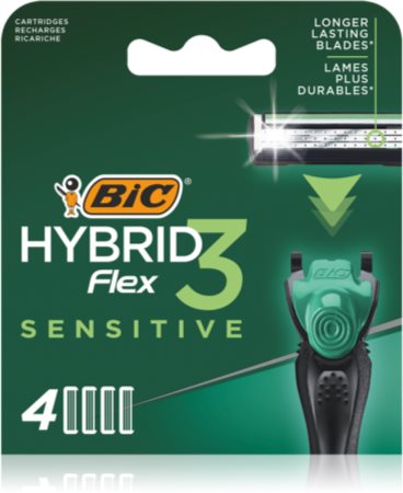 BIC FLEX3 Hybrid Sensitive Maināmie asmeņi