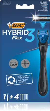 BIC FLEX3 Hybrid ξυριστική μηχανή + ανταλλακτικές λεπίδες 4 τεμ.