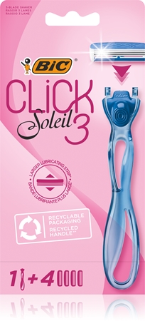 BIC Soleil Click rasoio per depilazione femminile + lamette di ricambio