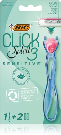 BIC Soleil Click Sensitive Ladyshaver  + Ekstra blade 2 stk