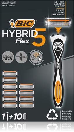 BIC Flex5 Hybrid Razor + Replacement Heads