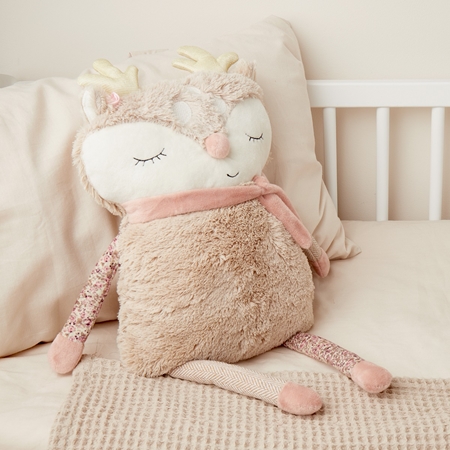 Bieco Cuddly Pillow Fawn Ella plush pillow