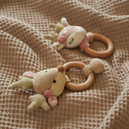 Bieco Grasping Toy with Rattle Fawn Ella Toy with rattle