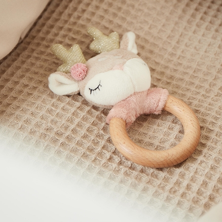 Bieco Grasping Toy with Rattle Fawn Ella Toy with rattle