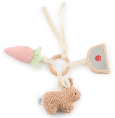 Bieco Activity Toy Bunny Fine контрастна играчка за окачане