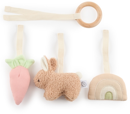 Bieco Activity Toy Bunny Fine контрастна играчка за окачане