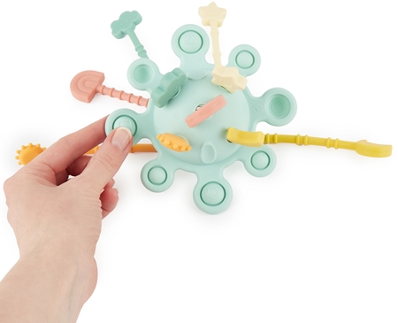 Bieco Silicone Activity Planet aktivity hračka