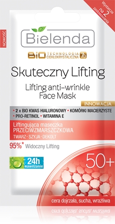 Bielenda BioTech 7D Effective Lifting 50+ mascarilla tensora con efecto lifting para pieles maduras