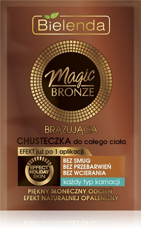 Bielenda Magic Bronze chusteczki samoopalające do wszystkich rodzajów skóry