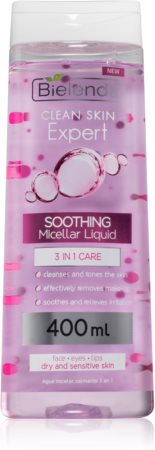 Bielenda Expert Pure Skin Soothing oczyszczający płyn micelarny 3 w 1