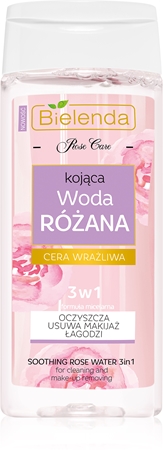Bielenda Rose Care kojąco - oczyszczająca różana woda 3 w 1