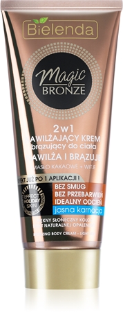 Bielenda Magic Bronze krem samoopalający do jasnej karnacji o działaniu nawilżającym