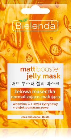 Bielenda Jelly Mask Matt Booster номрализираща-матираща маска за смесена и мазна кожа
