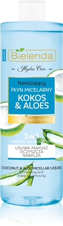 Bielenda Hydra Care Coconut & Aloe apa de fata cu particule micele pentru pielea uscata si deshidratata