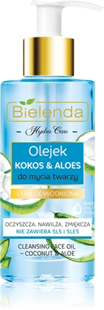 Bielenda Hydra Care Coconut & Aloe Reinigungsöl für das Gesicht für dehydrierte trockene Haut