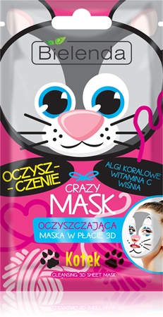 Bielenda Crazy Mask Kitty maska za čišćenje 3D