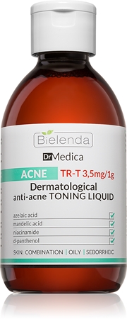 Bielenda Dr Medica Acne lozione tonica detergente viso per pelli grasse con tendenza all'acne