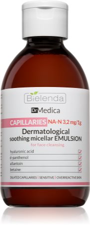 Bielenda Dr Medica Capillaries Beruhigendes Mizellenwasser für Hauttypen mit Neigung zu Rötungen