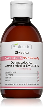 Bielenda Dr Medica Capillaries eau micellaire apaisante pour peaux sujettes aux rougeurs