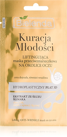 Bielenda Youth Therapy лифтинг платнена маска за околоочната област