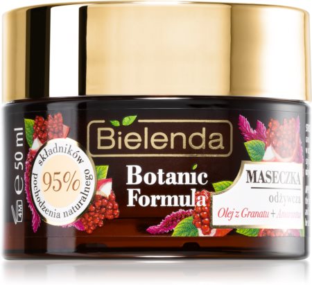 Bielenda Botanic Formula Pomegranate Oil + Amaranth зволожуюча та поживна маска для обличчя