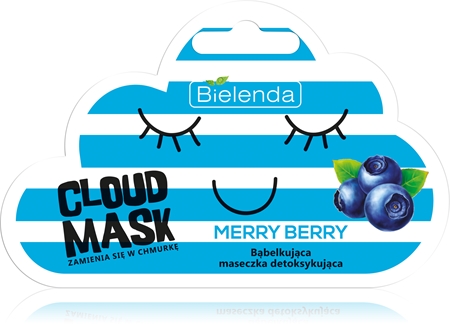 Bielenda Cloud Mask Merry Berry razstrupljevalna maska za obraz