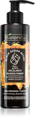 Bielenda Black Sugar Detox čisticí micelární gel s hydratačním účinkem