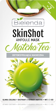 Bielenda Skin Shot Matcha Tea masque visage détoxifiant