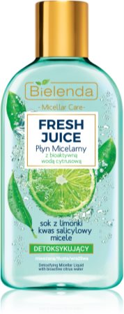 Bielenda Fresh Juice Lime água micelar para pele mista e sensível