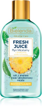 Bielenda Fresh Juice Pineapple micelární voda pro rozjasnění pleti